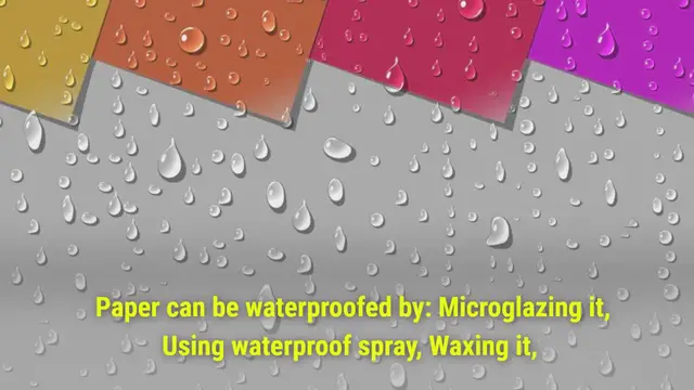 'Video thumbnail for How to waterproof paper'