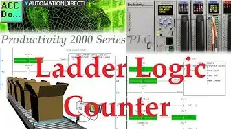 Video thumbnail for Productivity 2000 PLC Ladder Logic Counter