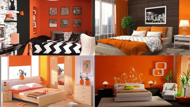 Video thumbnail for orange two colour combination for bedroom walls