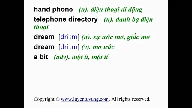 Video thumbnail for Learn English Vocabulary - Grade 8 - Unit 02 - Lesson 01
