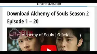 'Video thumbnail for How To Download Alchemy Of Souls Season 2'