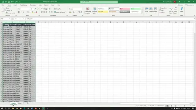 Video thumbnail for Moving and Copying Data in Excel