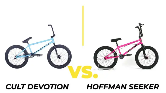 Video thumbnail for HOFFMAN SEEKER VS. CULT DEVOTION (BMX Bike Comparison)