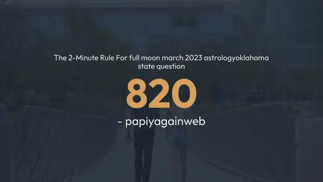 Video thumbnail for The_2-Minute_Rule_For_full_moon_march_20 (2)