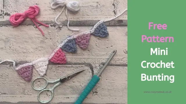 Video thumbnail for Mini Crochet Bunting Free Pattern