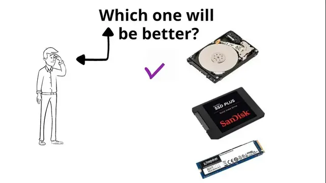 'Video thumbnail for HDD vs SSD vs NVME- Which one will be better?'
