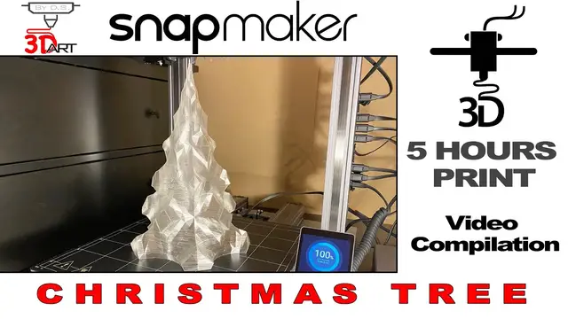 'Video thumbnail for 3D Printing Christmas Tree by Snapmaker 2.0 A350'