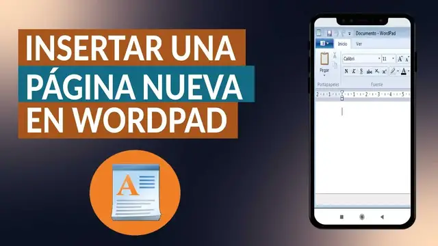 Video thumbnail for Cómo insertar una página nueva en WORDPAD fácil y rápido