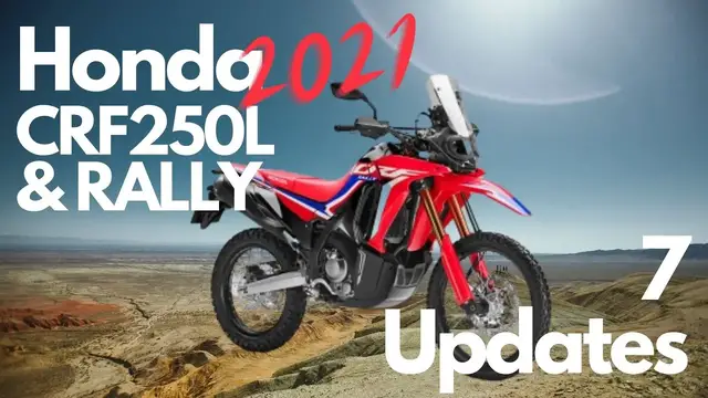 'Video thumbnail for 2021 Honda CRF250L and RALLY: 7 Big Surprises'
