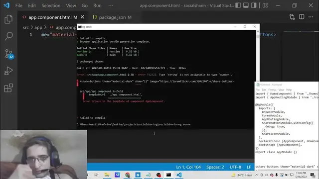 Video thumbnail for Angular 13 ngx-sharebuttons Example to Embed Material Theme Social Sharing Buttons in TypeScript