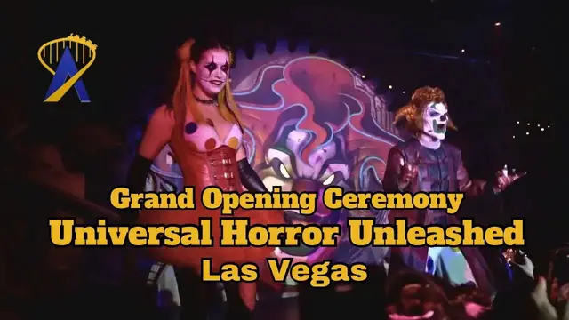 'Video thumbnail for Jack the Clown and Chance Officially Open Universal Horror Unleashed in Las Vegas'