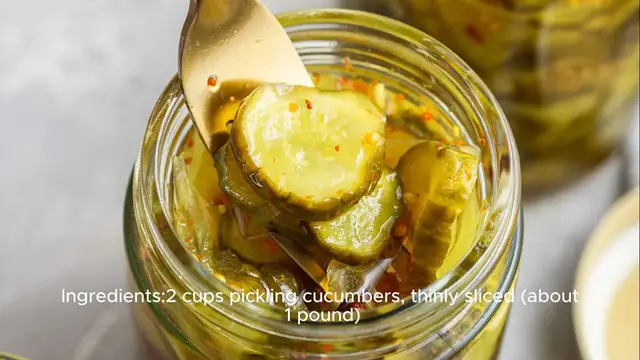 Video thumbnail for Bread and butter pickle recipe