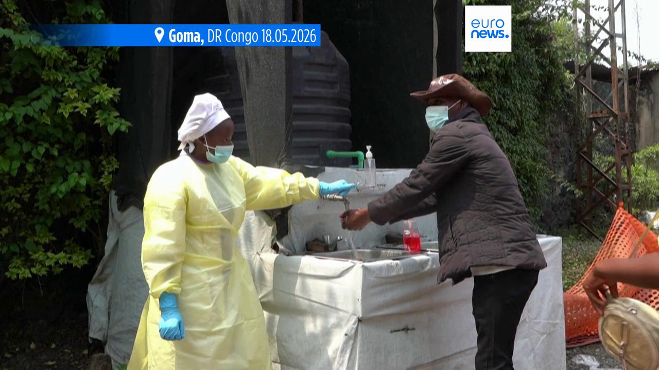 Video thumbnail for US to screen for Ebola at airports as European medics deploy to region