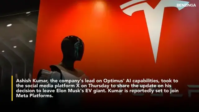 'Video thumbnail for Tesla's Talent Exodus Continues As Optimus AI Team Lead Leaves For Mark Zuckerberg's Meta'