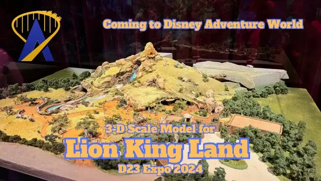 'Video thumbnail for Detailed Look at The Lion King Land Model at Disney D23 2024'