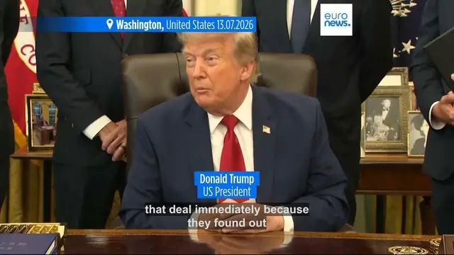 Video thumbnail for US launches strikes on Iran for third straight night as Trump says deal still 'possible'