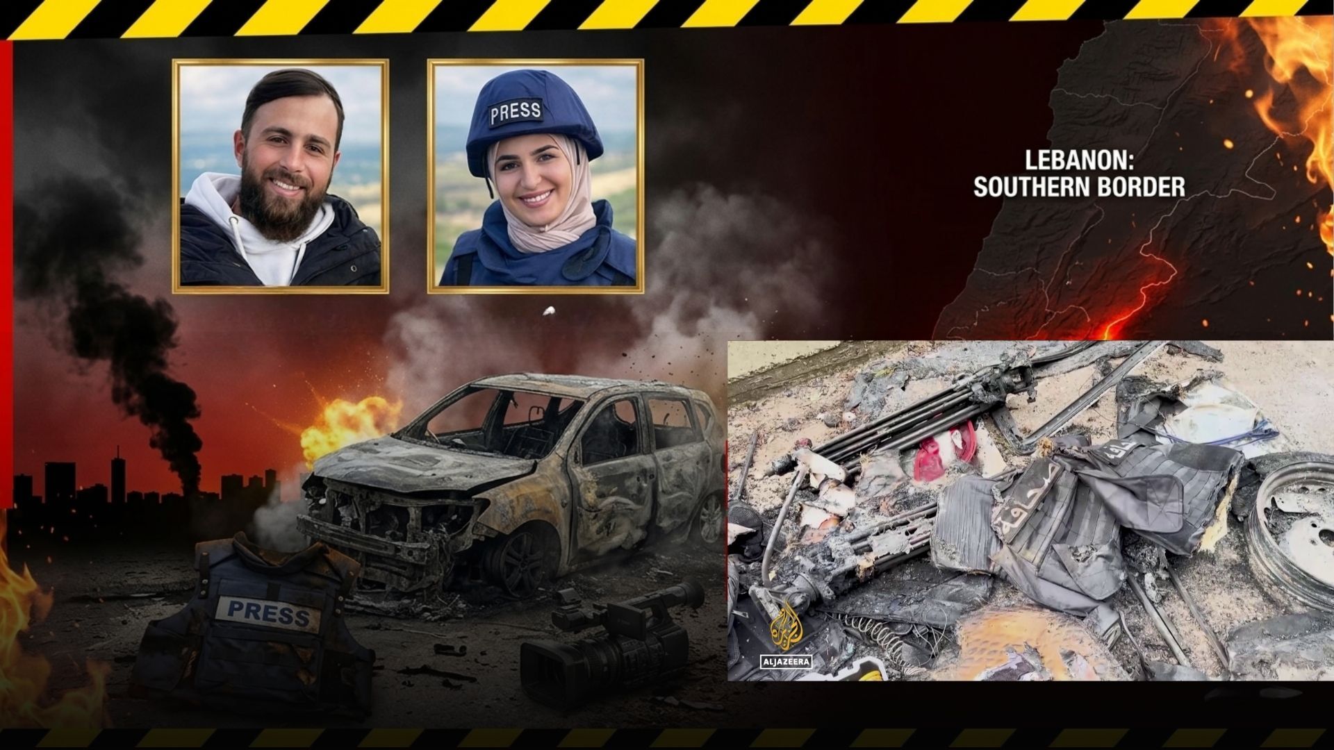 Video thumbnail for Journalists Killed in Lebanon Strike | “Double-Tap” Attack Sparks Outrage