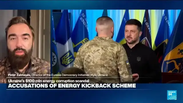 Video thumbnail for Zelensky must 'put on a credible demonstration of accountability' amid Energoatom kickback scheme