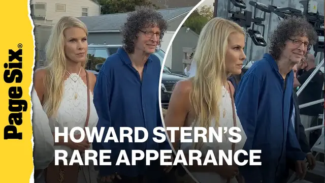 Video thumbnail for Howard Stern makes rare appearance after bombshell lawsuit with ex-assistant