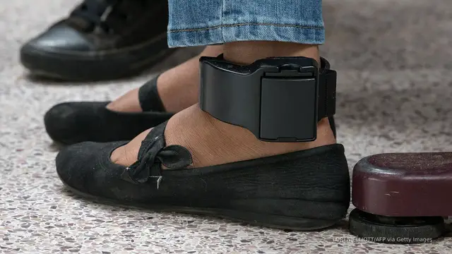'Video thumbnail for ICE aims to expand number of migrants tracked with ankle monitors: Report'