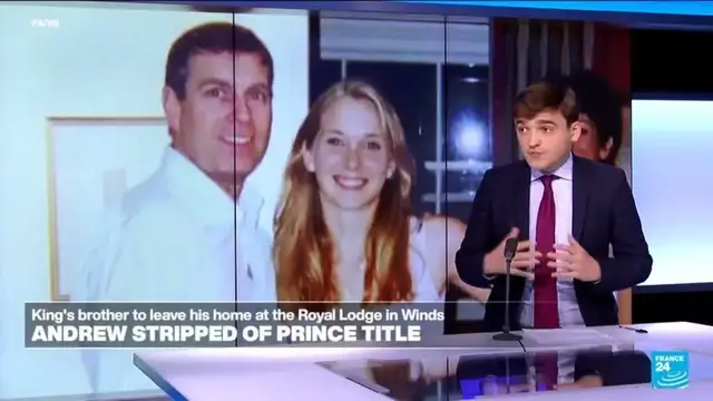 'Video thumbnail for Prince Andrew being stripped of his title is a result of 'growing pressure''