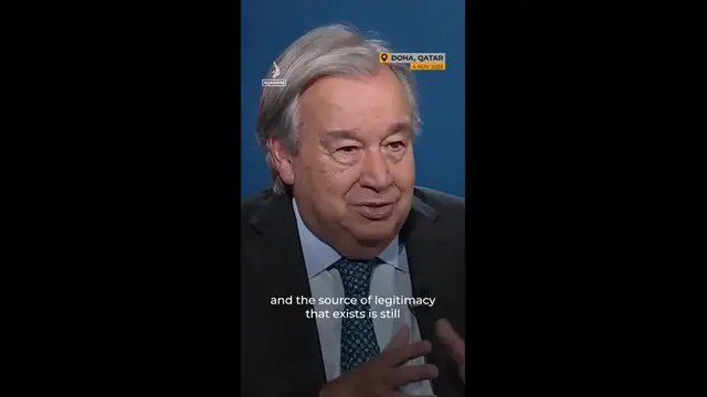 'Video thumbnail for UN chief says Gaza needs UN mandate for security force'