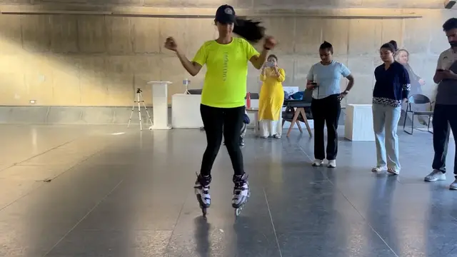 'Video thumbnail for Most one-wheeled 360 degree rotations on inline skates in 30 seconds - 43 by Janvi Jindal'