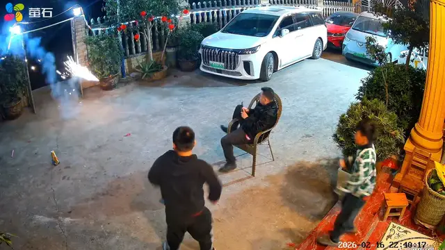 Video thumbnail for Firecracker Surprise Shocks Man and Blows Up Under Car in Chongqing