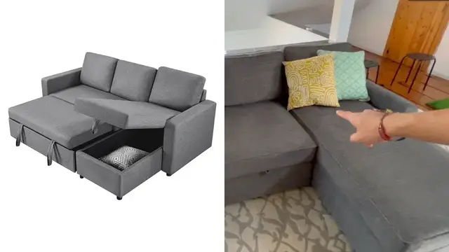 Video thumbnail for The Ultimate Pull Out Yaheetech Sofa Sectional