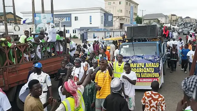 Video thumbnail for Thousands gather in Lagos Nigeria to celebrate Prophet Muhammad’s birth