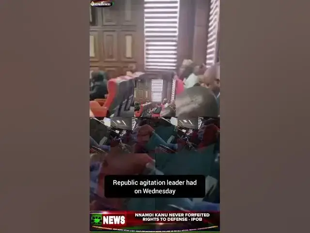 Video thumbnail for Nnamdi Kanu Never Forfeited Rights To Defense   IPOB