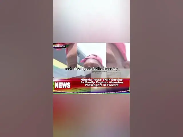 Video thumbnail for Nigeria Pause Train Service As Faulty Engines Abandon Passengers In Forests