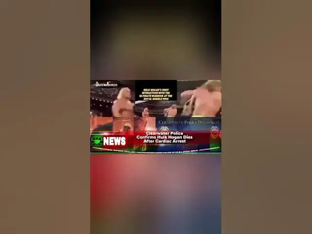 Video thumbnail for Clearwater Police Confirms Hulk Hogan Dies After Cardiac Arrest