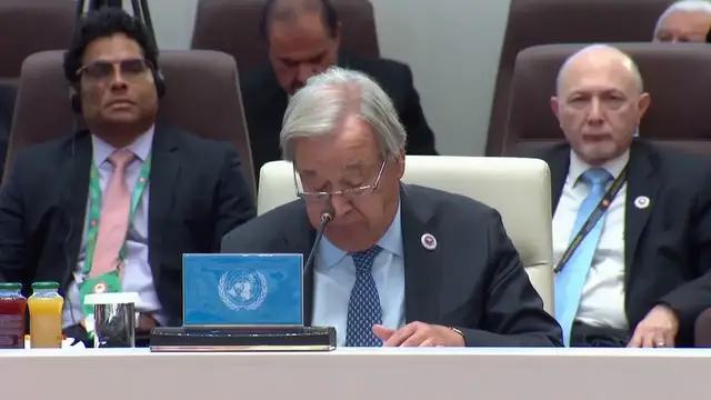 Video thumbnail for Kyrgyzstan: UN Chief Guterres addresses SCO summit in Bishkek.