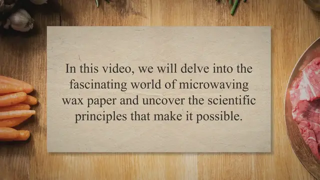 Video thumbnail for Microwaving Wax Paper: Unveiling the Science, Safety, and Surprising Uses