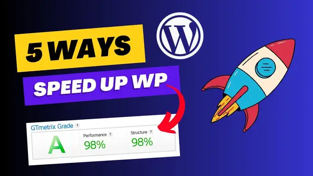 Video thumbnail for Boost Your WordPress Speed NOW: 5 Simple Tricks for Lightning-Fast Load Times & Higher Conversions