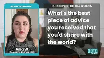 Video thumbnail for Julia's Advice: "Everyone is your mirror!"