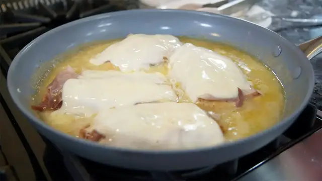 'Video thumbnail for Chicken Valdostana – Crispy Cutlets with Prosciutto, Cheese & Wine Sauce'