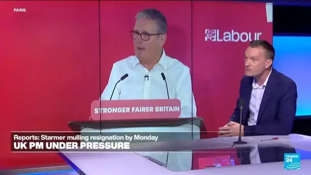 Video thumbnail for UK's Starmer reportedly expected to resign on Monday