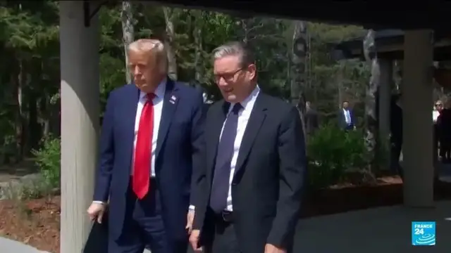 Video thumbnail for UK PM Starmer says trade war in no one’s interest after Trump's tariff threats