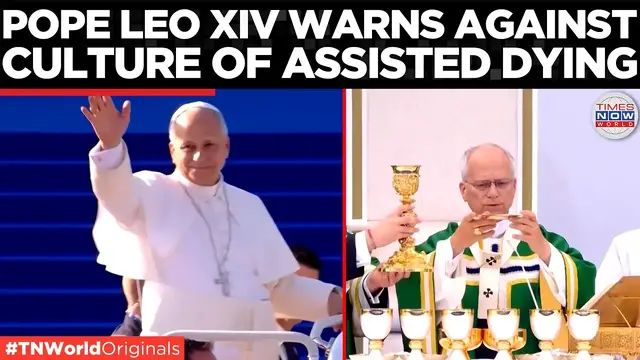 Video thumbnail for Pope Leo XIV's Lourdes Message: Strong Warning Against Assisted Dying | Times Now World