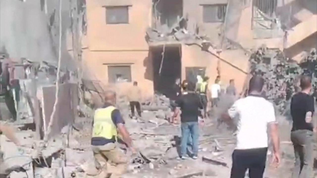 Video thumbnail for Lebanon: Israeli strikes kill 16 in southern Lebanon.