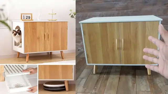 Video thumbnail for Maksone Hidden Cat Litter Box Furniture Review