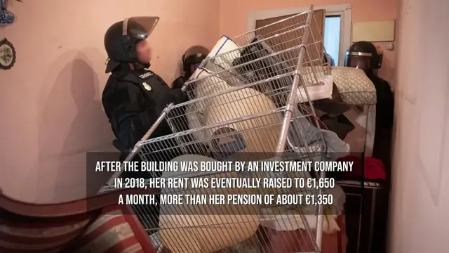 Video thumbnail for Thousands Protest in Spain After 87-Year-Old Woman Evicted From Madrid Home.