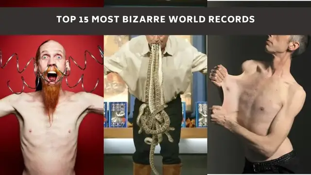 Video thumbnail for Top 15 Most Bizarre World Records
