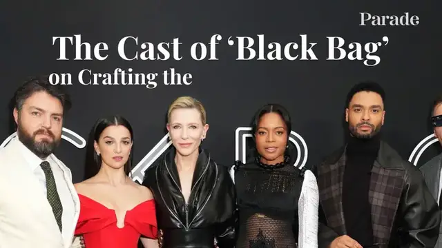 'Video thumbnail for 'Black Bag's Cate Blanchett and Michael Fassbender Detail Their Ultimate Dinner Party'