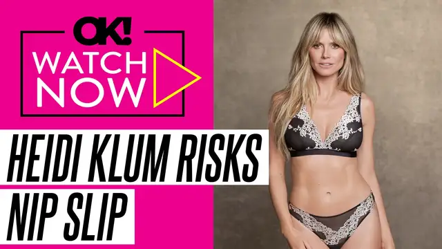 Video thumbnail for Heidi Klum, 52, Nearly Has a Nip Slip in Tight Black Dress While Promoting New 'Project Runway' Season: Photos
