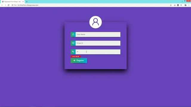 Video thumbnail for How To Create Form With Password Strength Using HTML CSS And jQuery
