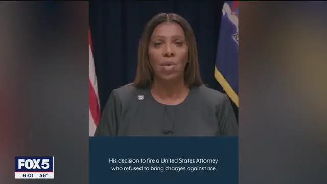 'Video thumbnail for AG Letitia James responds to indictment'