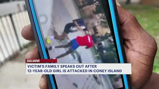 Video thumbnail for Brooklyn family speaks out after 12-year-old is attacked by group of girls in Coney Island